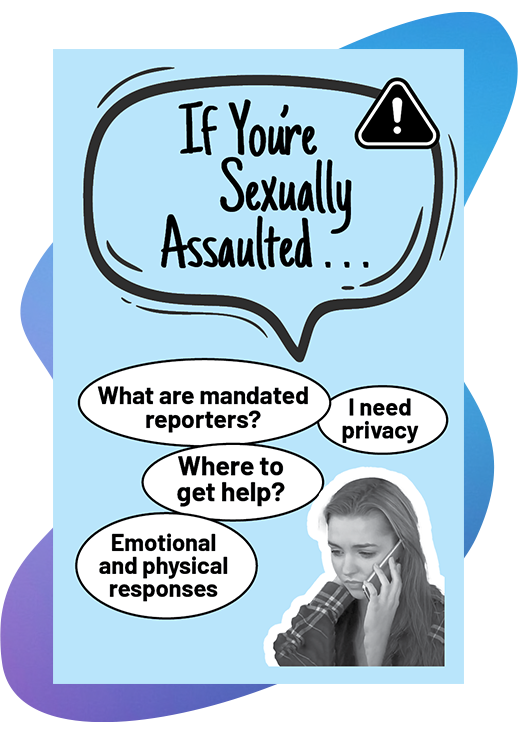 Select to view the ready-to-make zine "If you're sexually assaulted."